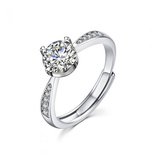 Classic Round Moissanite Ring