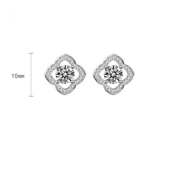 Four Leaf Clover Stud Earrings