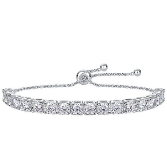 Adjustable Moissanite Tennis Bracelet