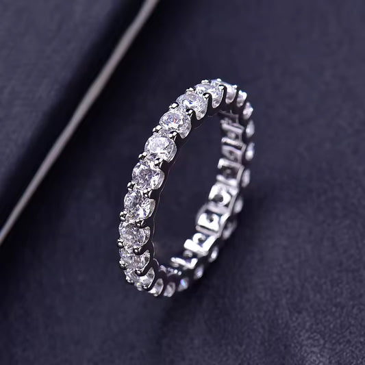Moissanite Open Twist Ring