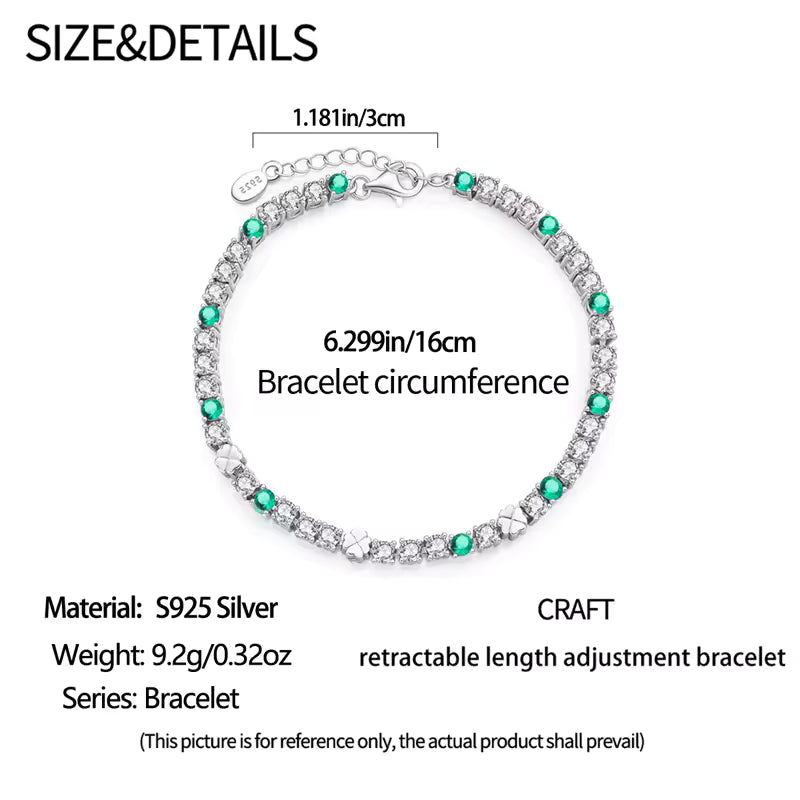 Sterling Silver Clover Bracelet