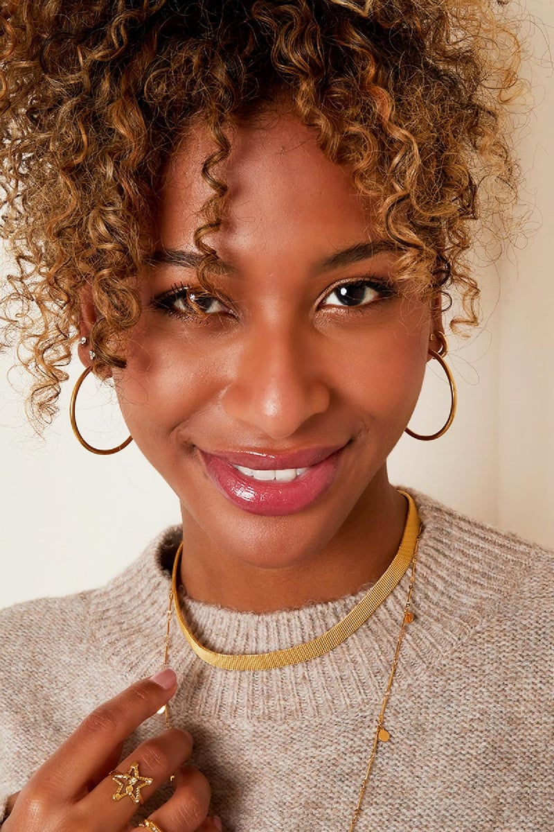 stainless steel earrings hoops medium 