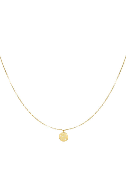 necklace charm with stones - 925 