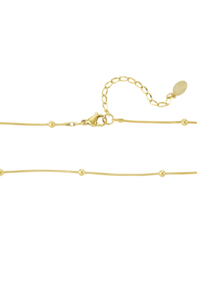 small ball necklace with heart