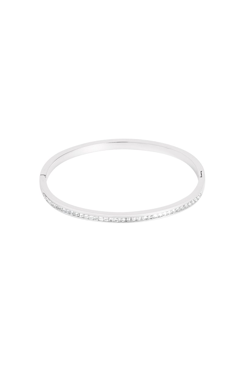 Slave bracelet thin stones - pink