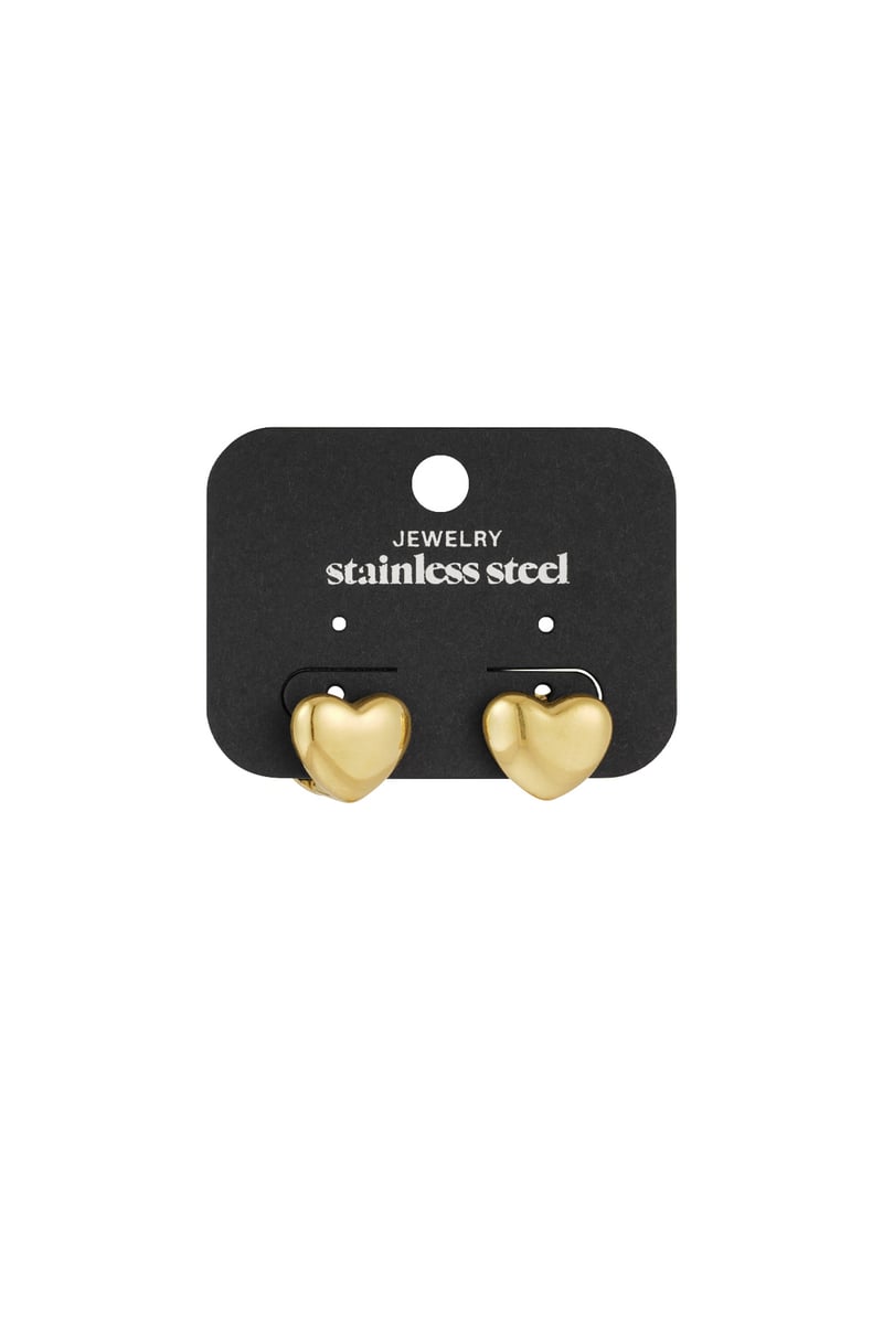 little hearts stud earrings