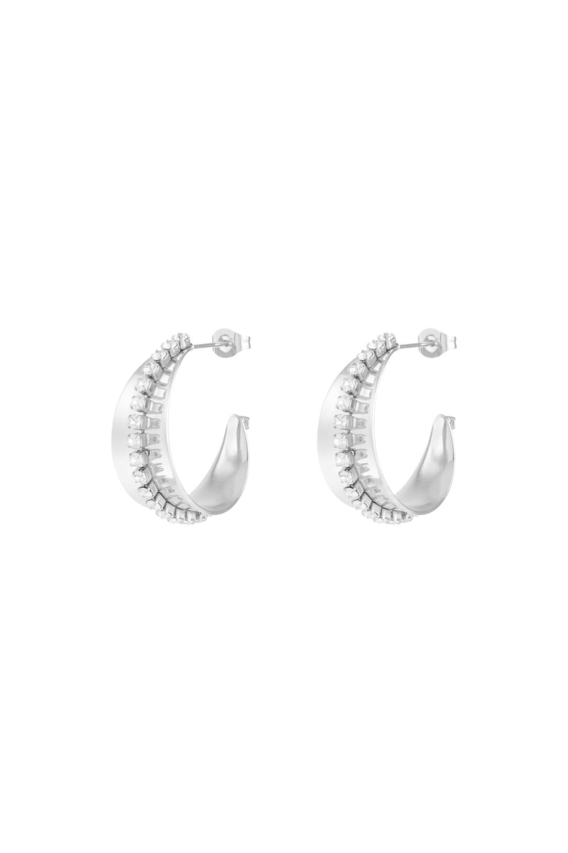 sparkle & shine hoops earrings