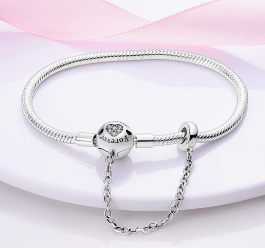 Forever Flexible Bracelet with Lock - Silver 925 (One)