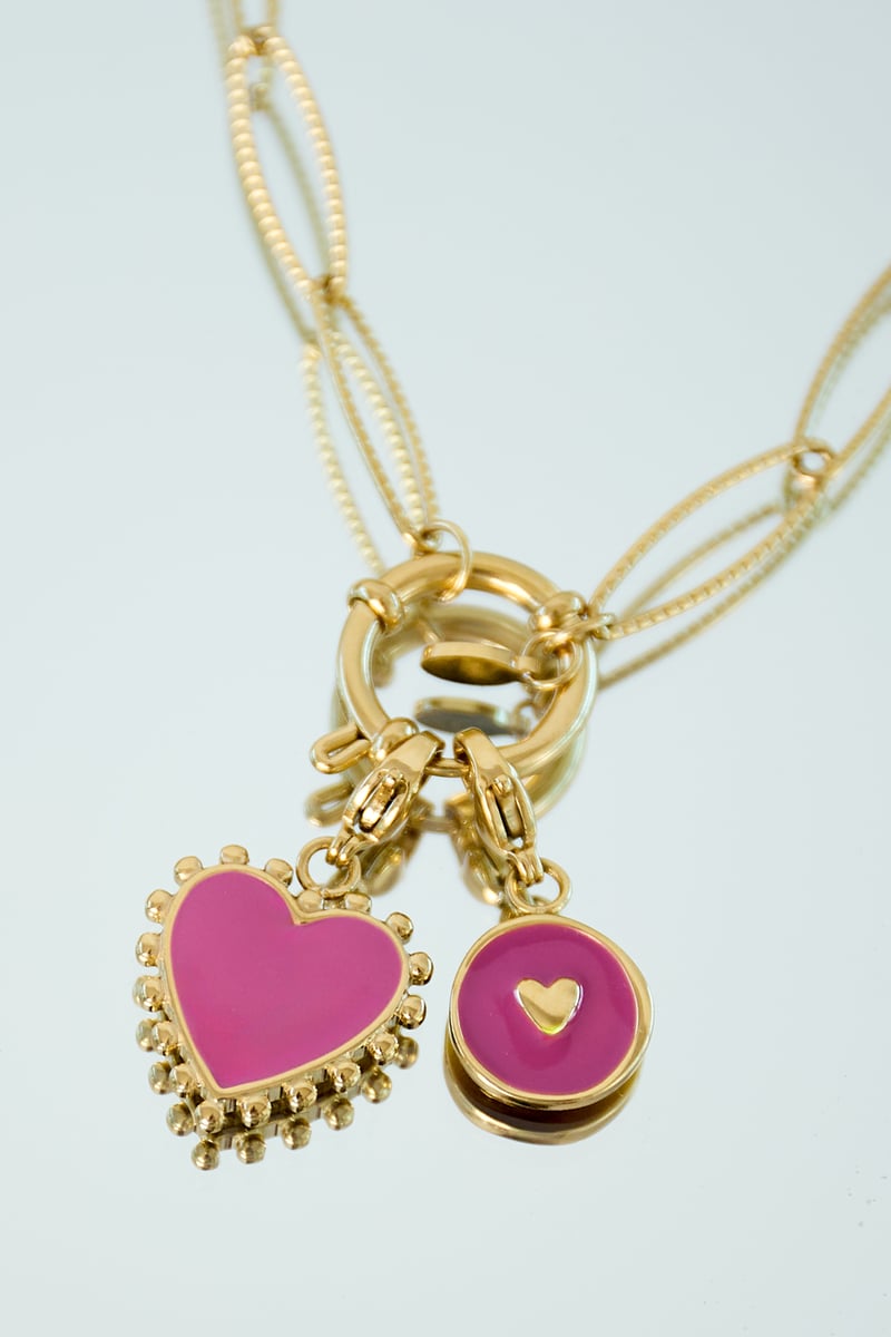 Summer heart jewelry charm