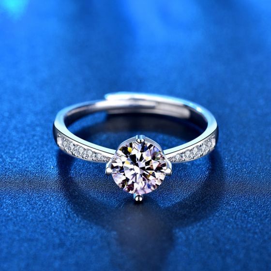 Classic Round Moissanite Ring
