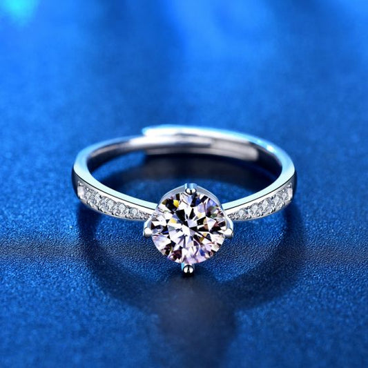 Classic Round Moissanite Ring