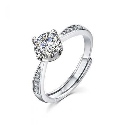 Classic Round Moissanite Ring