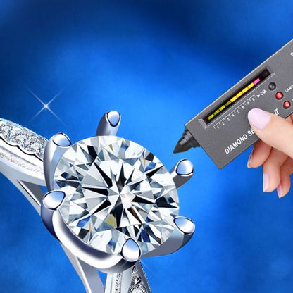 Six Claw Moissanite Sterling Silver Ring