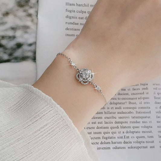 Four Leaf Clover Silver Bracelet