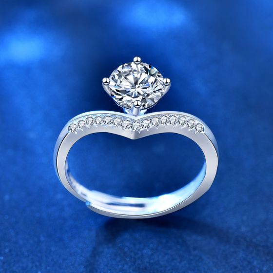 Princess Crown Silver Ring