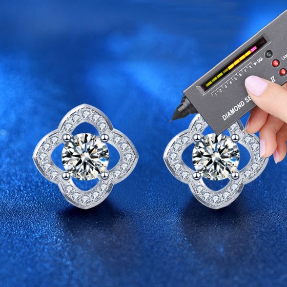 Four Leaf Clover Stud Earrings