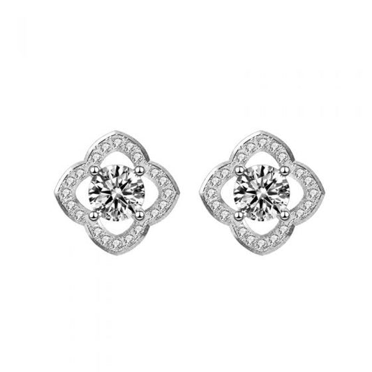 Four Leaf Clover Stud Earrings