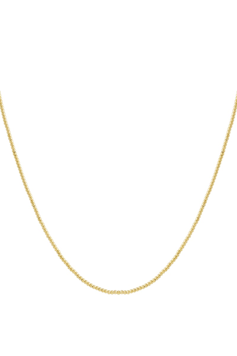 Solid bead necklace-2.5mm