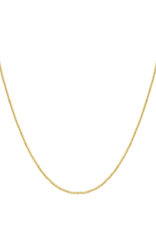 Solid bead necklace-2.5mm