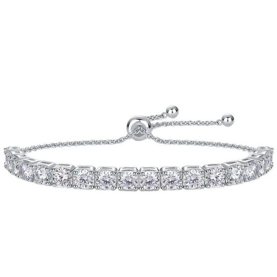 Adjustable Moissanite Tennis Bracelet