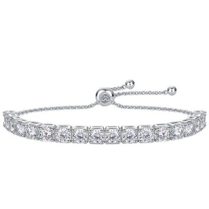 Adjustable Moissanite Tennis Bracelet