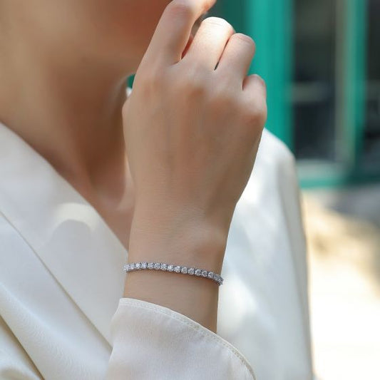 Adjustable Moissanite Tennis Bracelet
