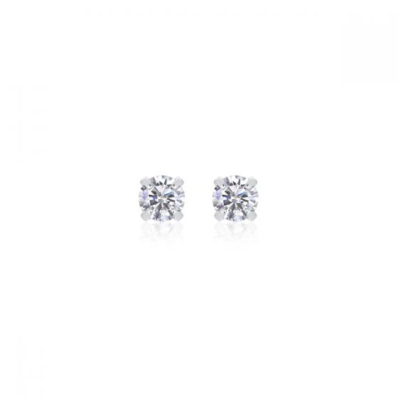Sterling Silver Moissanite Stud Earrings