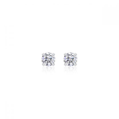 Sterling Silver Moissanite Stud Earrings