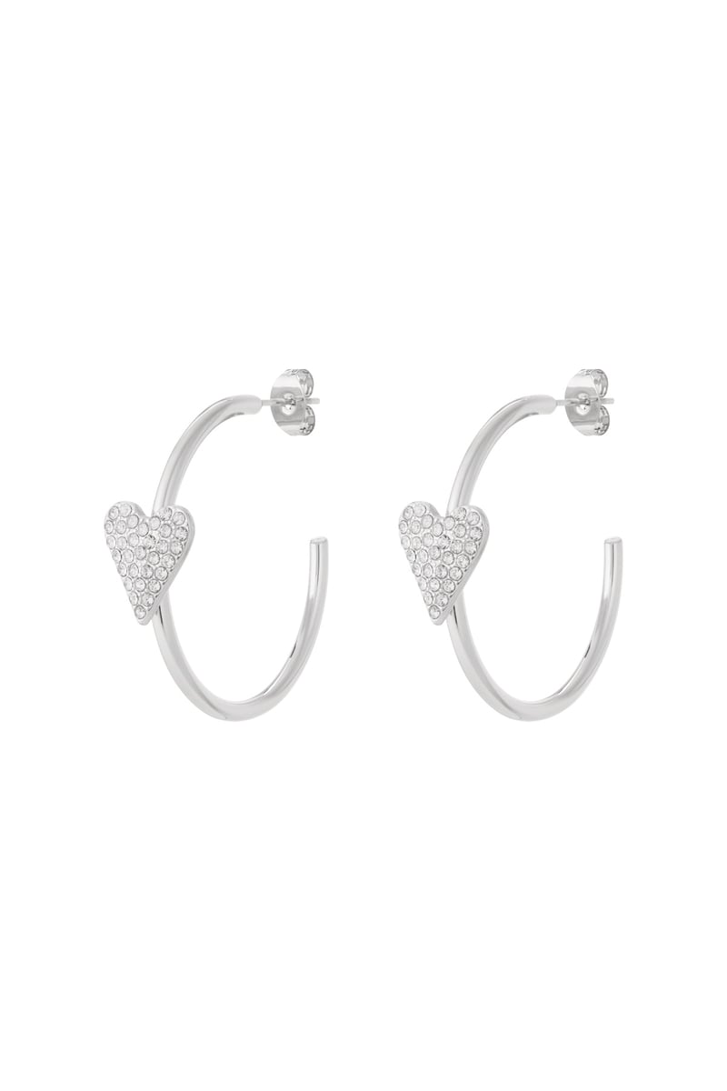 Heart hoop Earrings