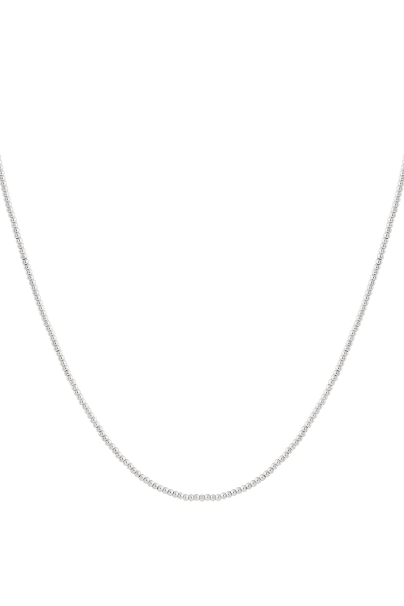Solid bead necklace-2.5mm