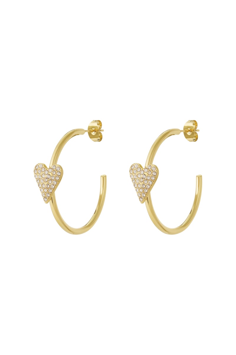 Heart hoop Earrings