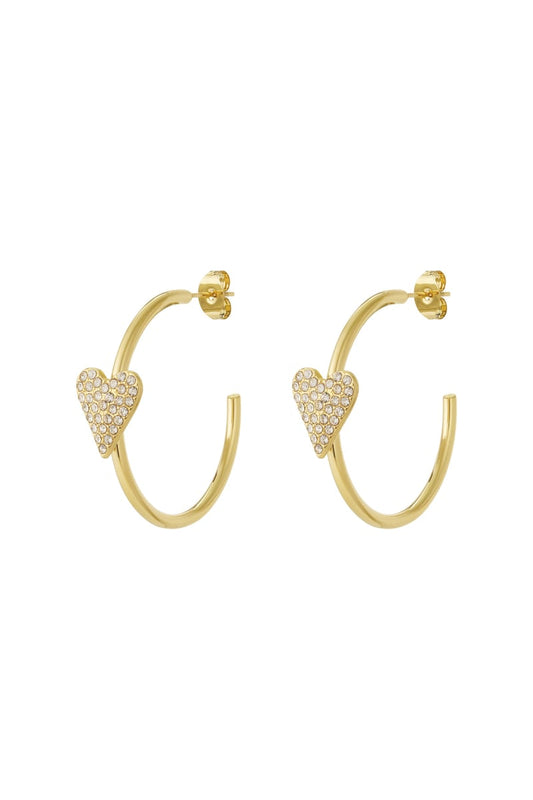 Heart hoop Earrings