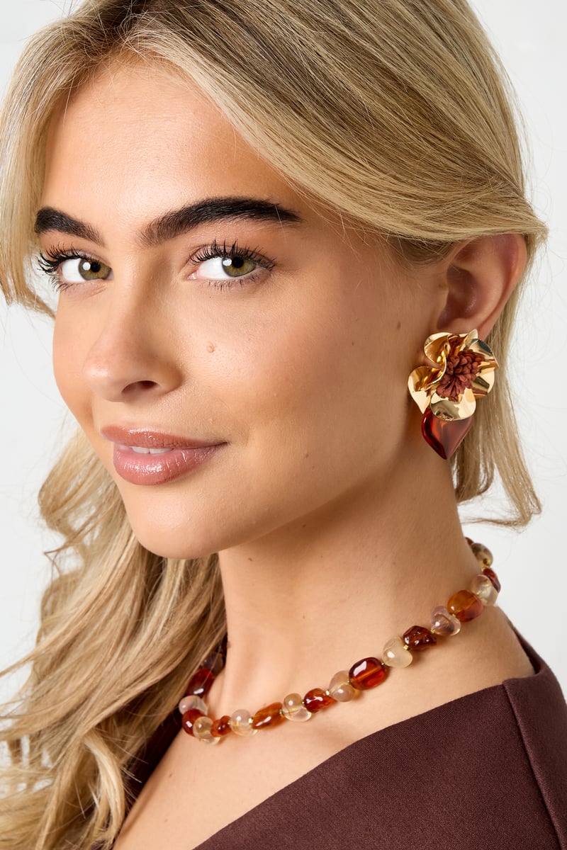 Iron Drop Earrings Flower Daily Ethnic Series Women's jewelry