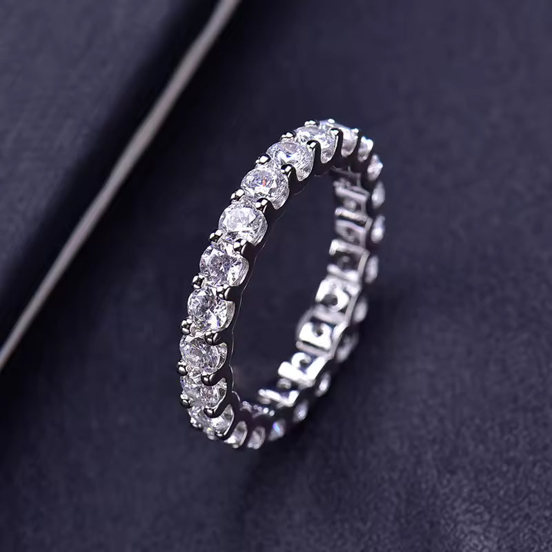 Moissanite Open Twist Ring