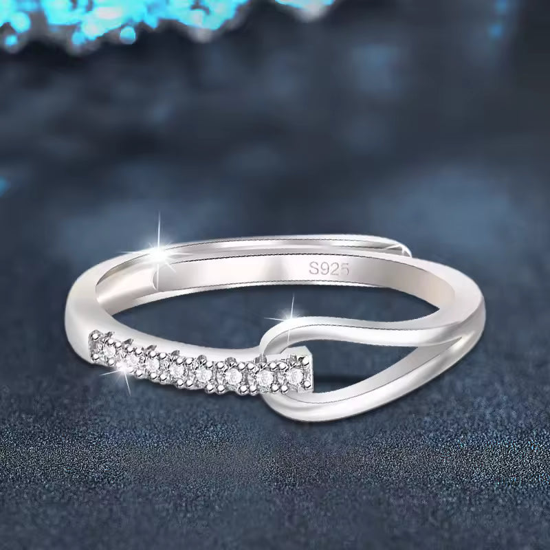 Sterling Silver Zircon Ring