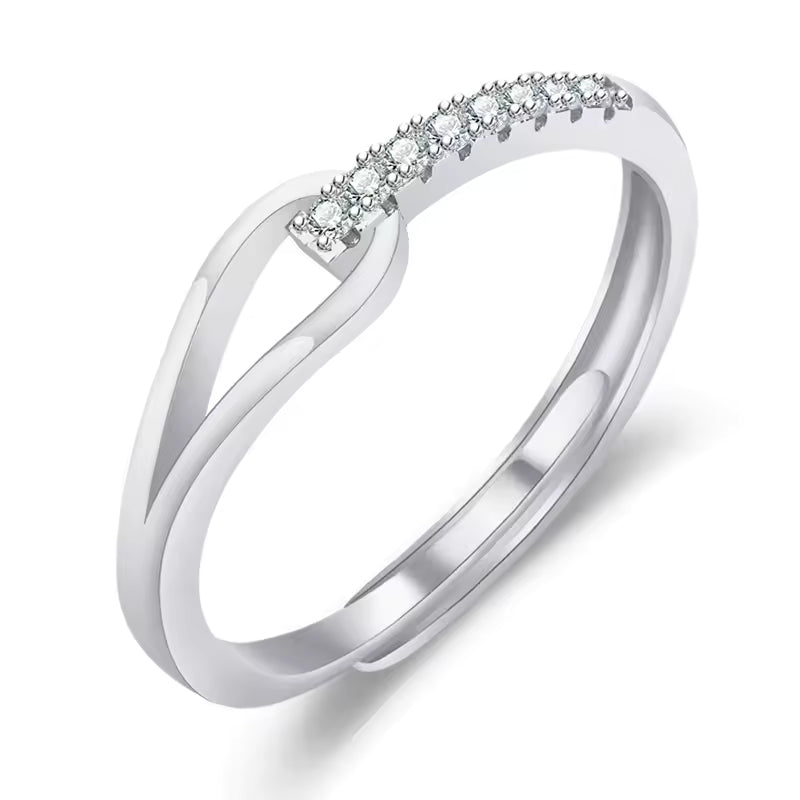 Sterling Silver Zircon Ring