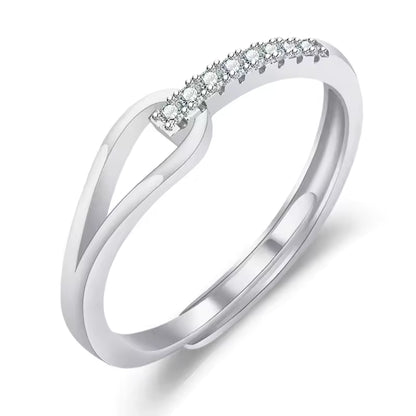 Sterling Silver Zircon Ring