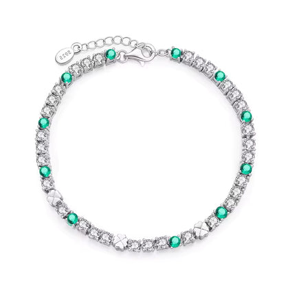 Sterling Silver Clover Bracelet