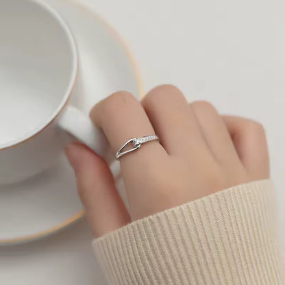 Sterling Silver Zircon Ring