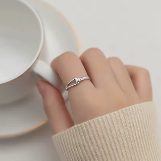 Sterling Silver Zircon Ring