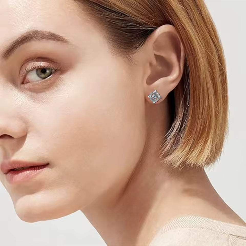 Sterling Silver Witches Knot Stud Earrings