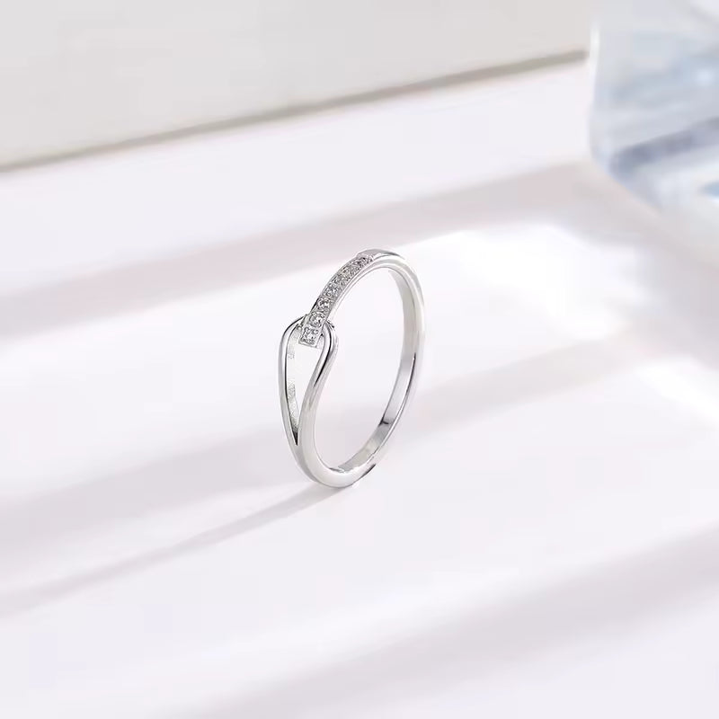 Sterling Silver Zircon Ring