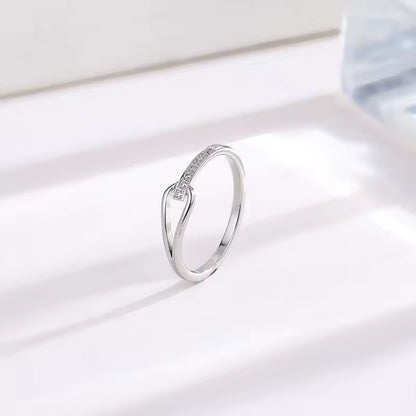Sterling Silver Zircon Ring