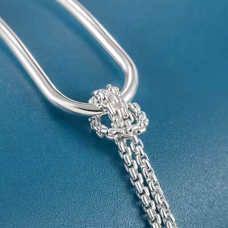 S925 Silver Geometric Bracelet