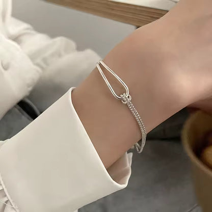 S925 Silver Geometric Bracelet