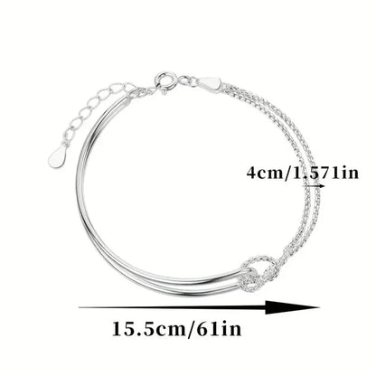 S925 Silver Geometric Bracelet
