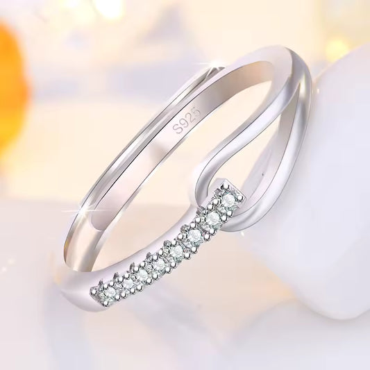 Sterling Silver Zircon Ring
