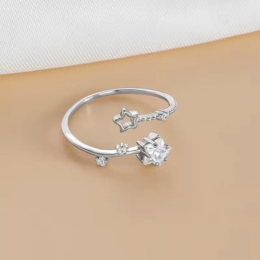 Sterling Silver Zircon Ring