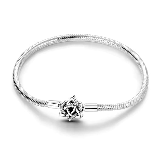 Sterling Silver Celtic Knot Charm Bracelet
