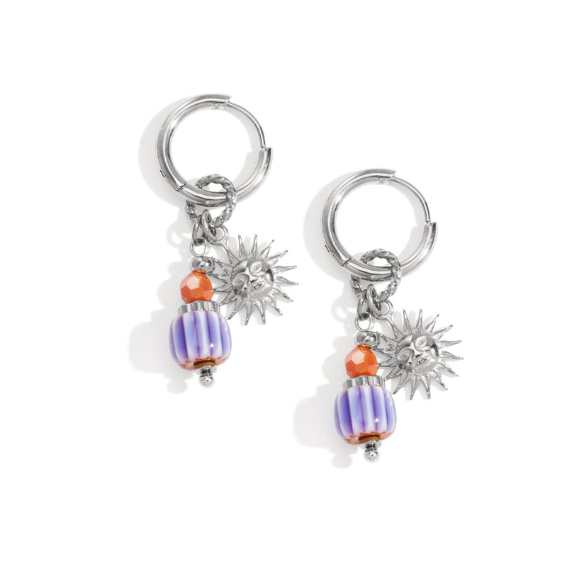 Sun Happy Charm earrings